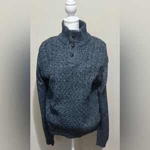 Buffalo David Bitton Dark Blue Turtleneck Sweater